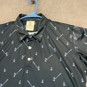 Partner Golf Albatros Performance Polo Shirt Men's Large Short Sleeve Cleek AOP